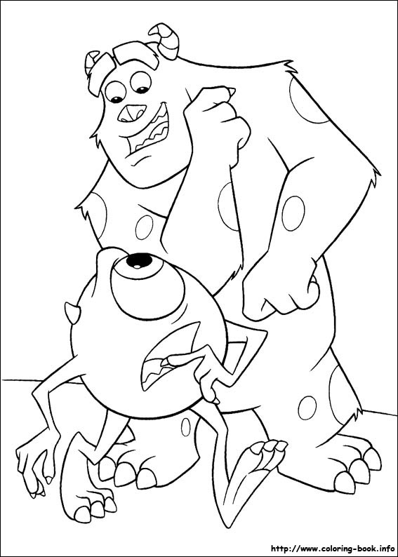 Monsters, inc. coloring picture